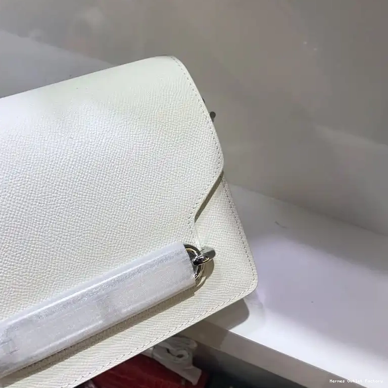 Affordable Bag Epsom In Hermes Roulis White Palladium Leather Hardware 0415